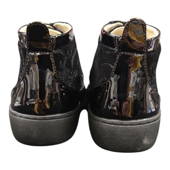 BROOKLYN MEN'S BLACK MID TOPS WITH PAISLEY SUEDE BY GLOBE FOOTWEAR. 6933 - Picture 5 of 8